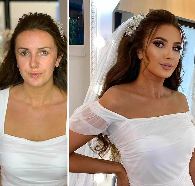 Это точно те же девушки?! 16 невест до и после свадебного макияжа от крутого визажиста Arber Bytyqi