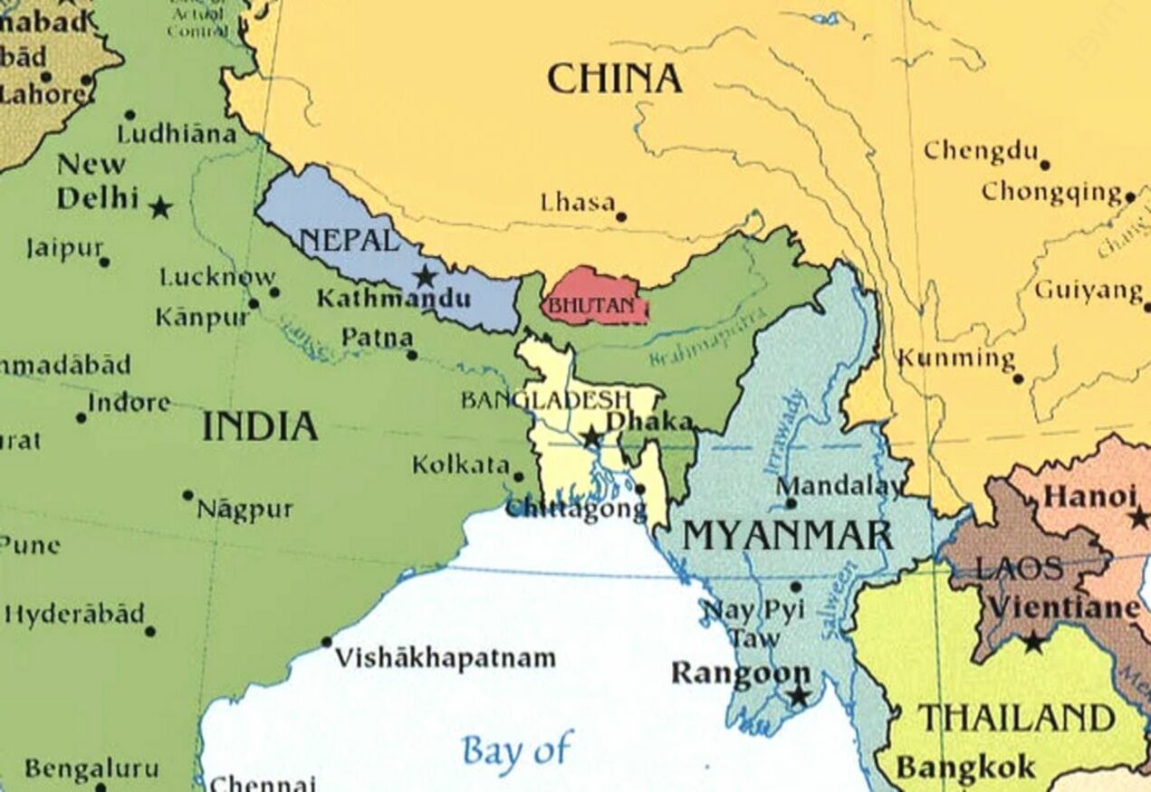 Бутан Страна на карте