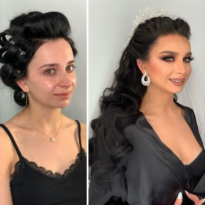 Фотография: 23 фото удивительных преображений невест после свадебного макияжа №15 - BigPicture.ru
