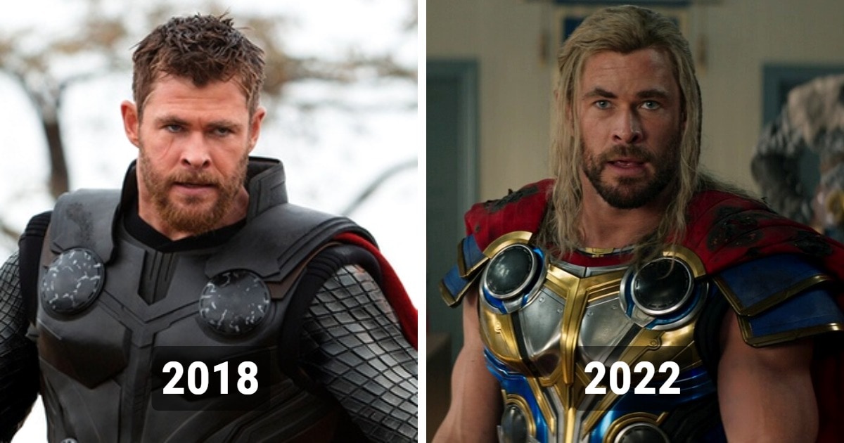 Как менялся внешний вид героев Marvel, которые появлялись в нескольких фильмах в исполнении одного актёра