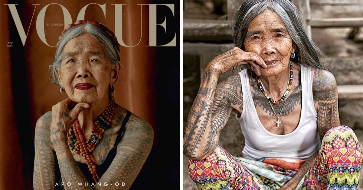 Журнал Vogue поместил на обложку стрейшую в мире татуировщицу, которая занимается своим делом уже около 90 лет