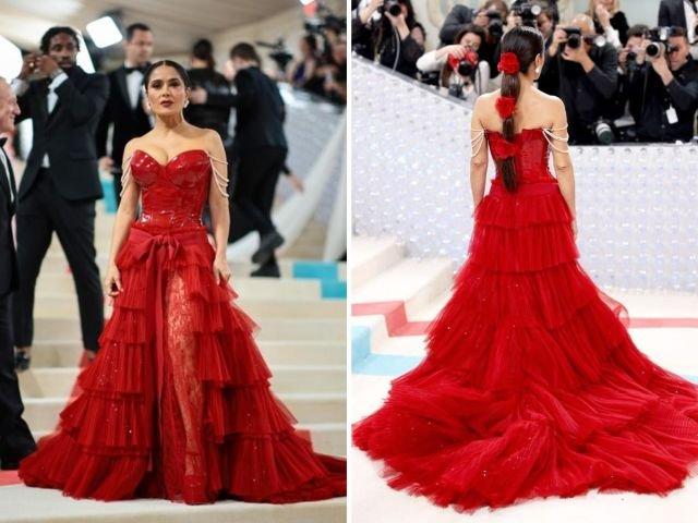 "Met Gala 2023": яркие и эпатажные наряды знаменитостей на вечеринке в честь Карла Лагерфельда (21 фото)