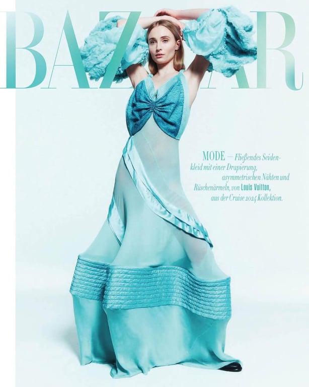 Софи Тернер для Harper's Bazaar. Фото: Harper's Bazaar Германия