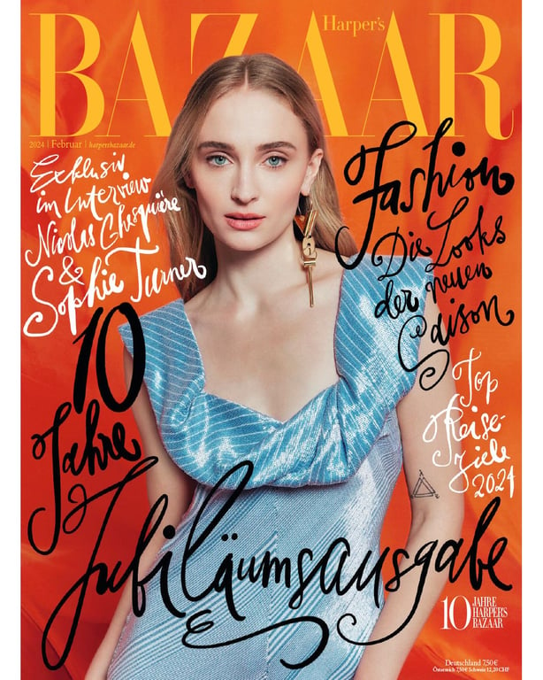 Софи Тернер для Harper's Bazaar. Фото: Harper's Bazaar Германия